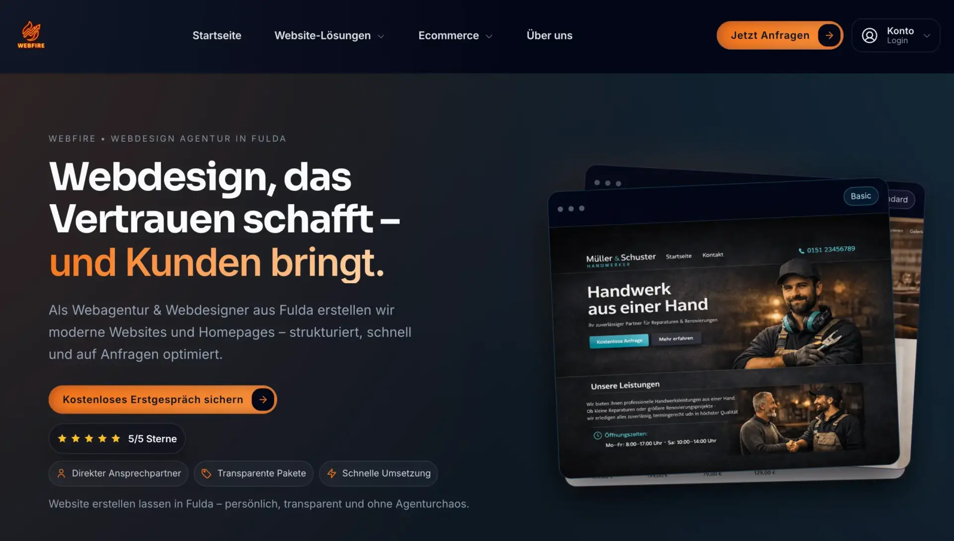 Webfire Marketing – Website Preview